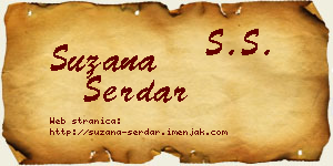 Suzana Serdar vizit kartica